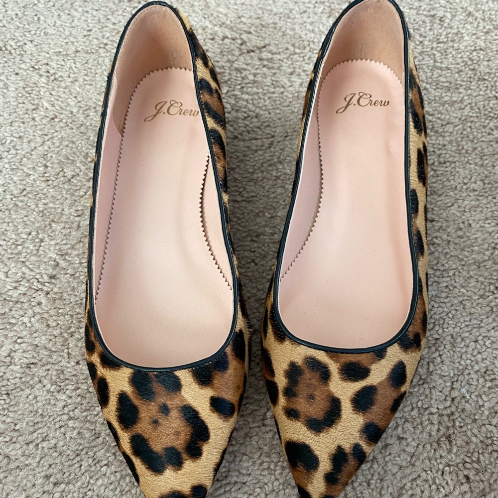 JCrew leopard print flats.  Never worn!